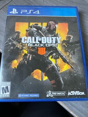 Sony PS4 Call of Duty Black Ops IIII - Black & Orange Cover